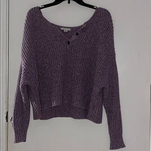 Light purple cropped sweater